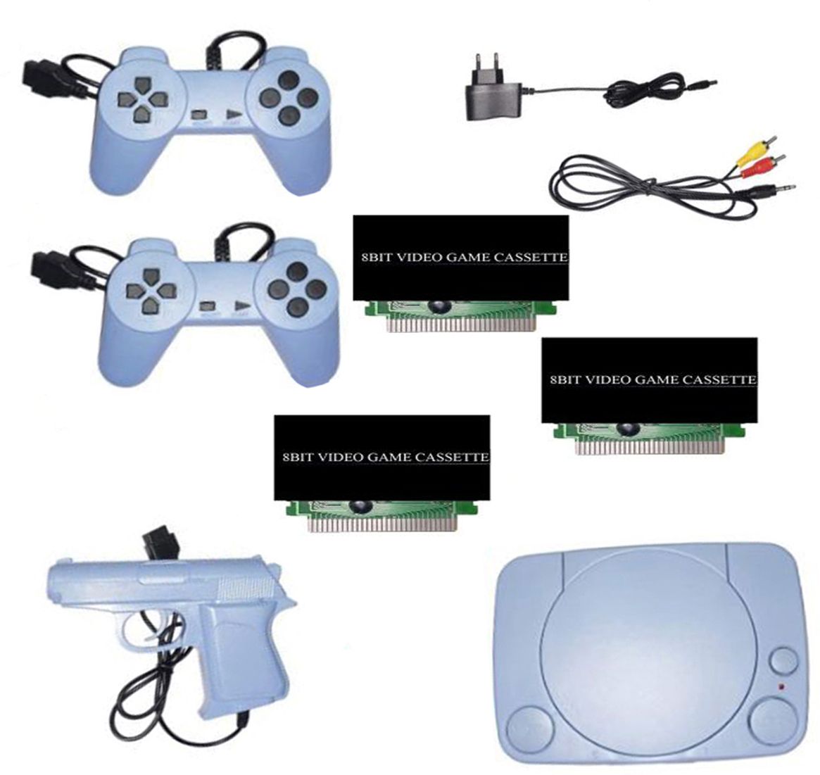 Clubics TV Classic video game console 8bit 1 cassette with in-built game 3 cassette NA GB with 30 to 40 games in built ,with 1 cassette-image-42
