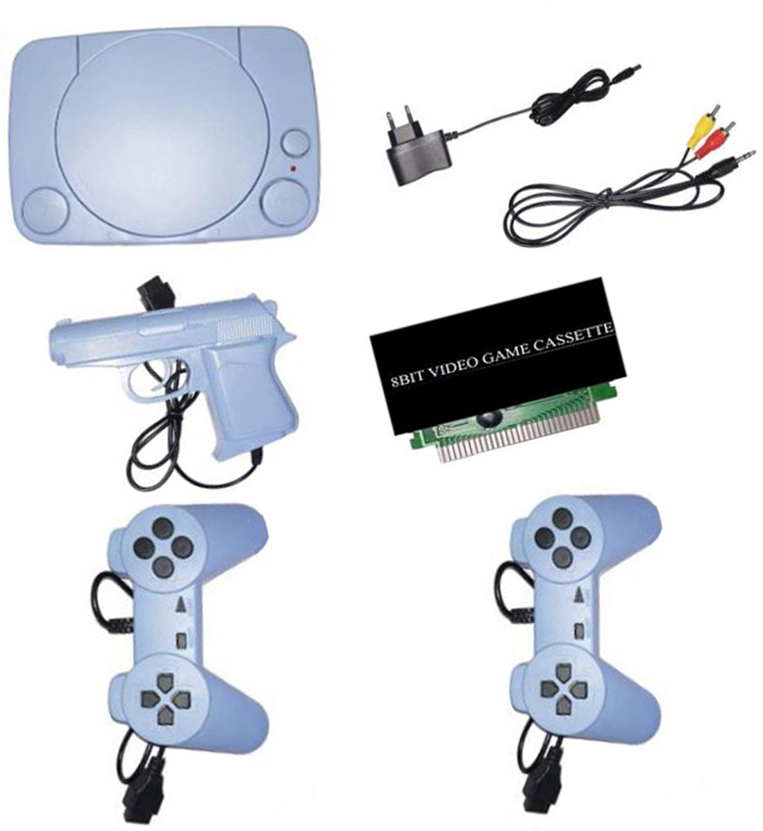 GARNER 8bit 1 cassettes with in-built game with 1 casette TV Classic video game console NA GB with 30 to 40 games in built ,with 1 cassette image 1