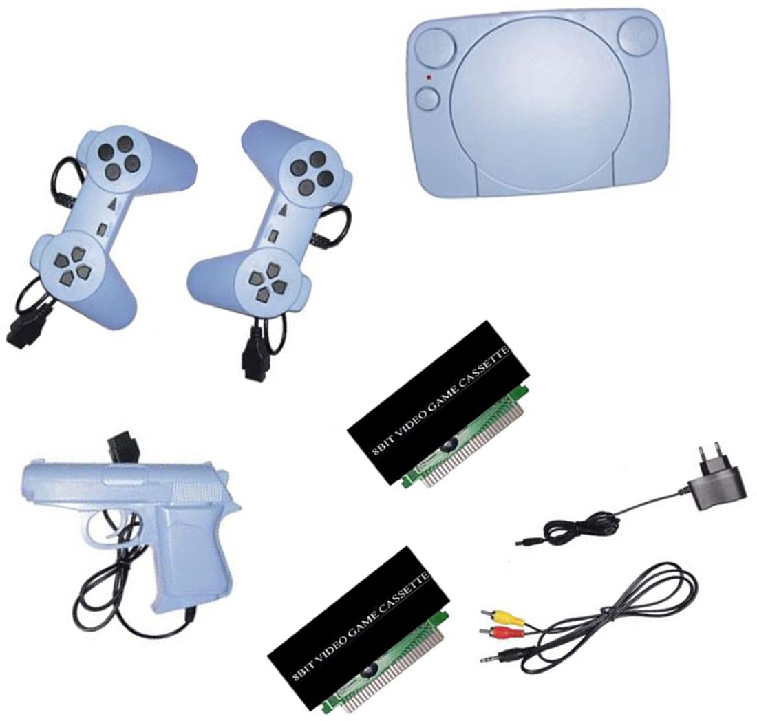 Inquisitive 83 Classic TV Game new 2 Cassette Inbuilt Console NA GB with Contra, Super Mario Bros, F1 Race, Cricket Game-image-25