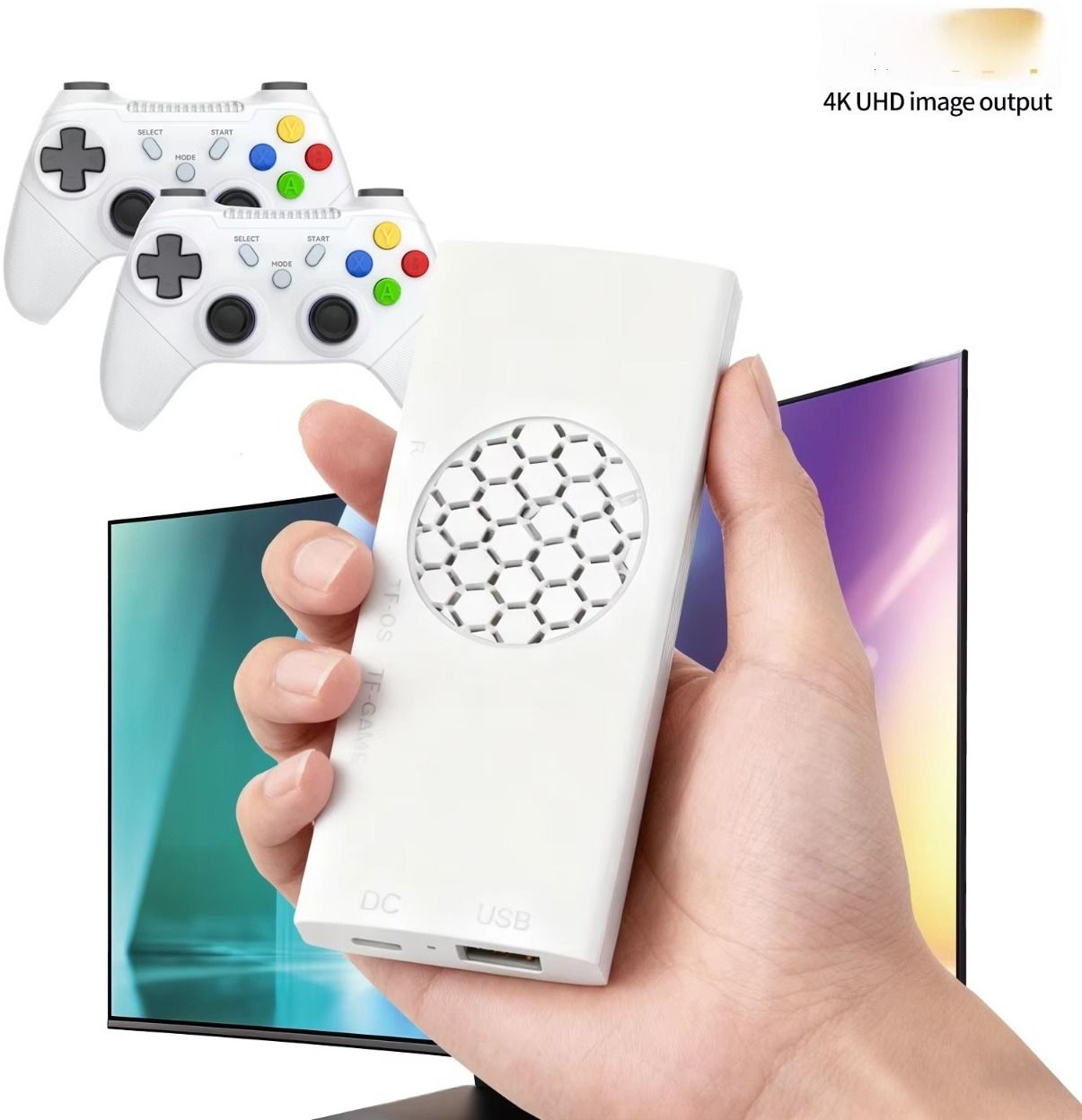 HG WORLD G99 Retro Game Stick Console with 2.4G Dual Wireless Video Game Controllers with Plug & play, Supports 35 simulator, 3D Games & Joystick, 128 GB with 30+ Emulator, Game Box with HDMI Output, Full 4K HD Gaming Console-image-44