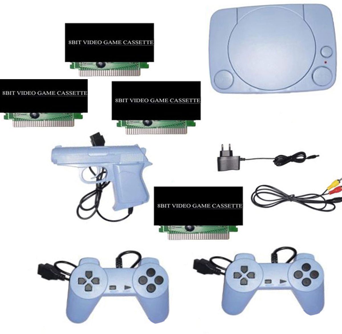 COUNTACH 8bit TV Classic video game console with in-built MORE games with 4 cassette 8bit NA GB with 30 to 40 games in built ,with 1 cassette-image-37