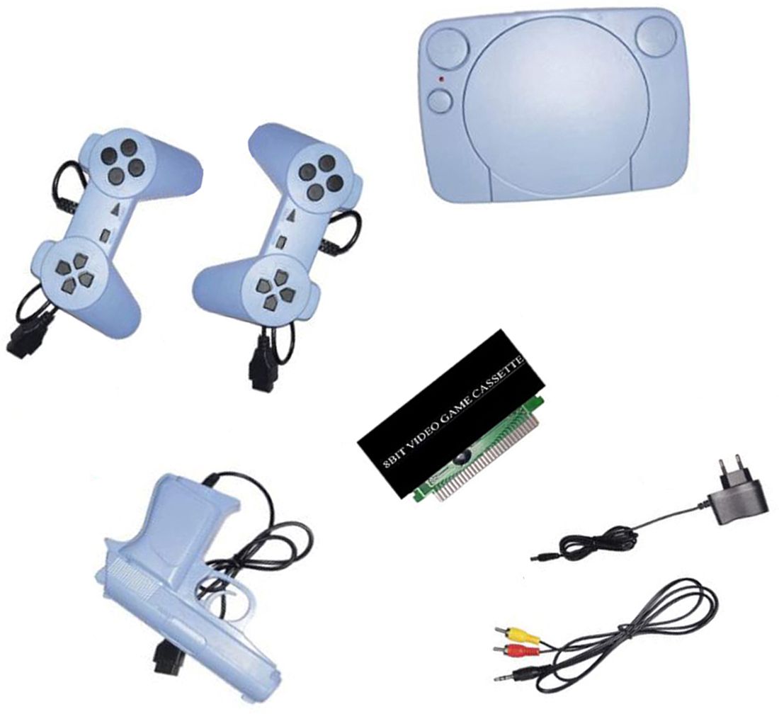 GARNER 82 TV Inbuilt classic Game 8bit Console with 1 Cassette NA GB with Contra, Super Mario Bros, F1 Race, Cricket Game-image-42