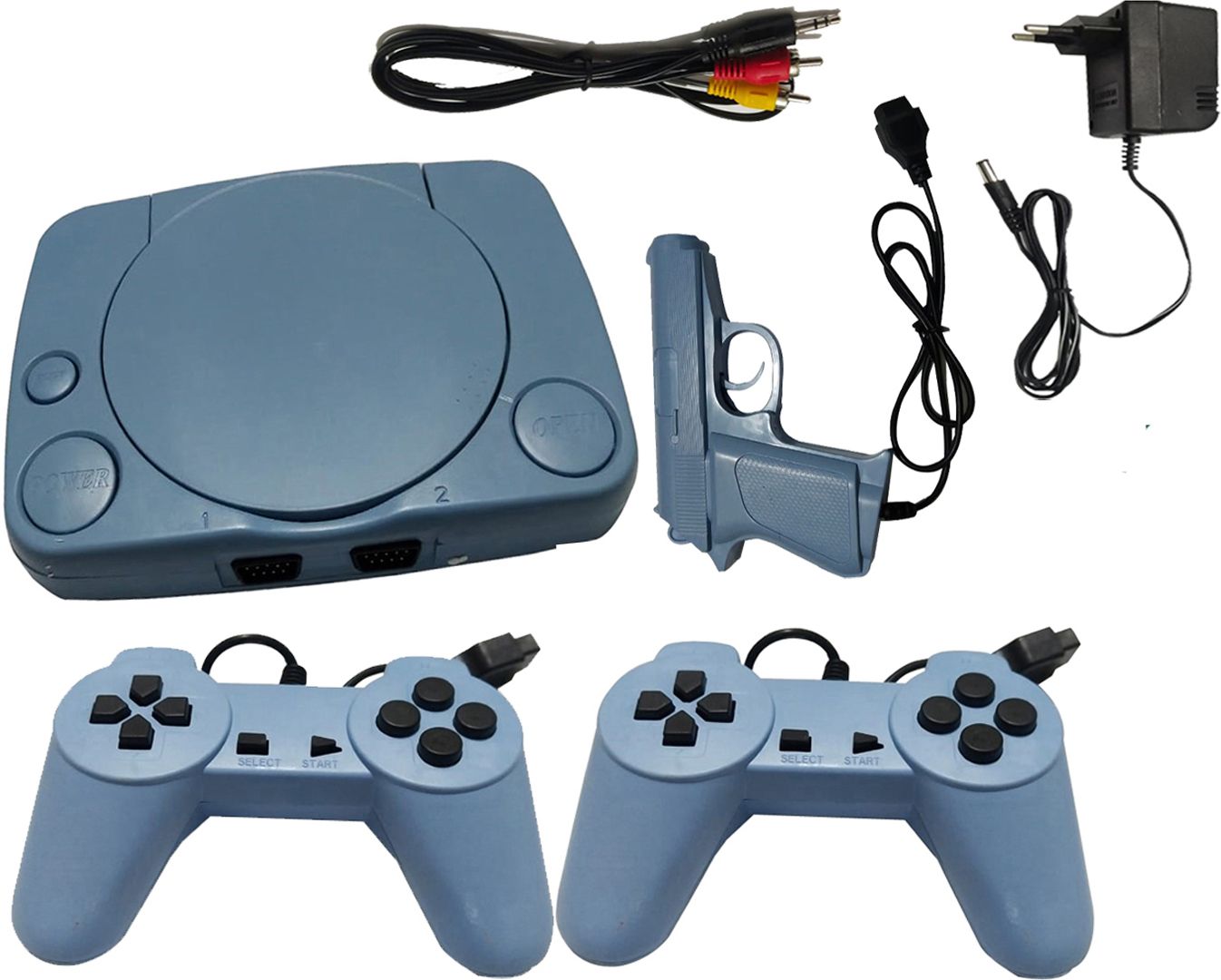 Quotidien 8BIT VIDEO GAMING BOX WIRED JOYSTICK WITH INBUILT GAMES FOR KIDS NA GB with contra, super mario bros, duck hunt, F1-image-4