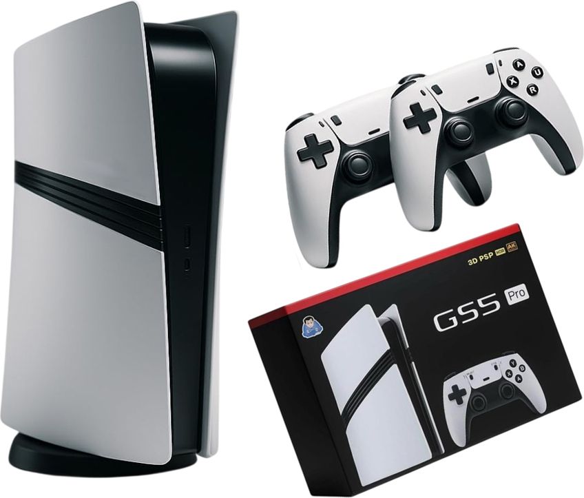 VK MART 53 Emulators, 30,000+Games GS5 4K PRO Game Console Wireless Controllers, 64 GB 64 GB with 30,000+ Games with 53 Emulators Included, GOD OF WAR & GTA GAME CONSOLE-image-5