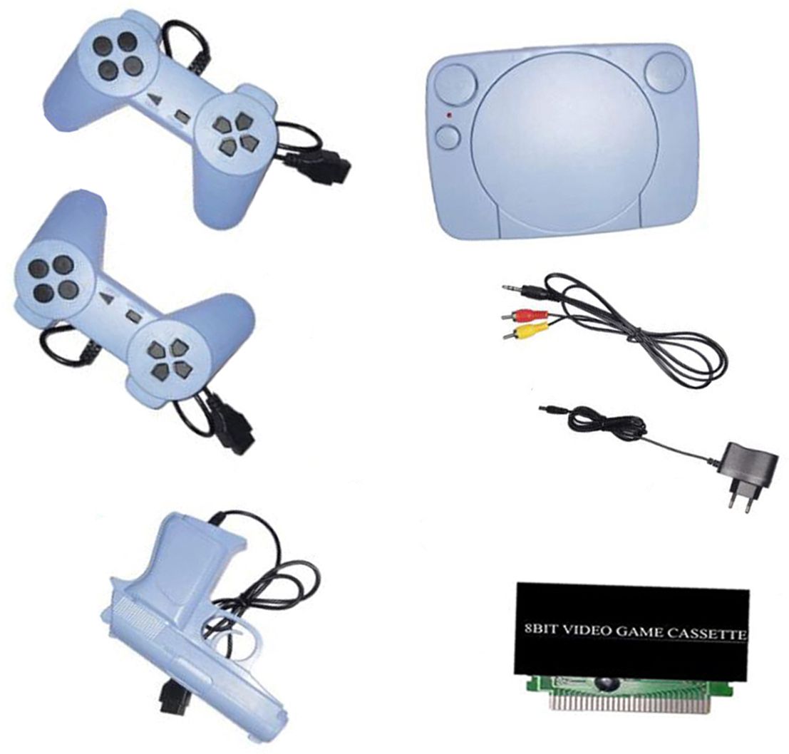 GARNER 79 TV Inbuilt classic Game 8bit Console with 1 Cassette NA GB with Contra, Super Mario Bros, F1 Race, Cricket Game-image-43