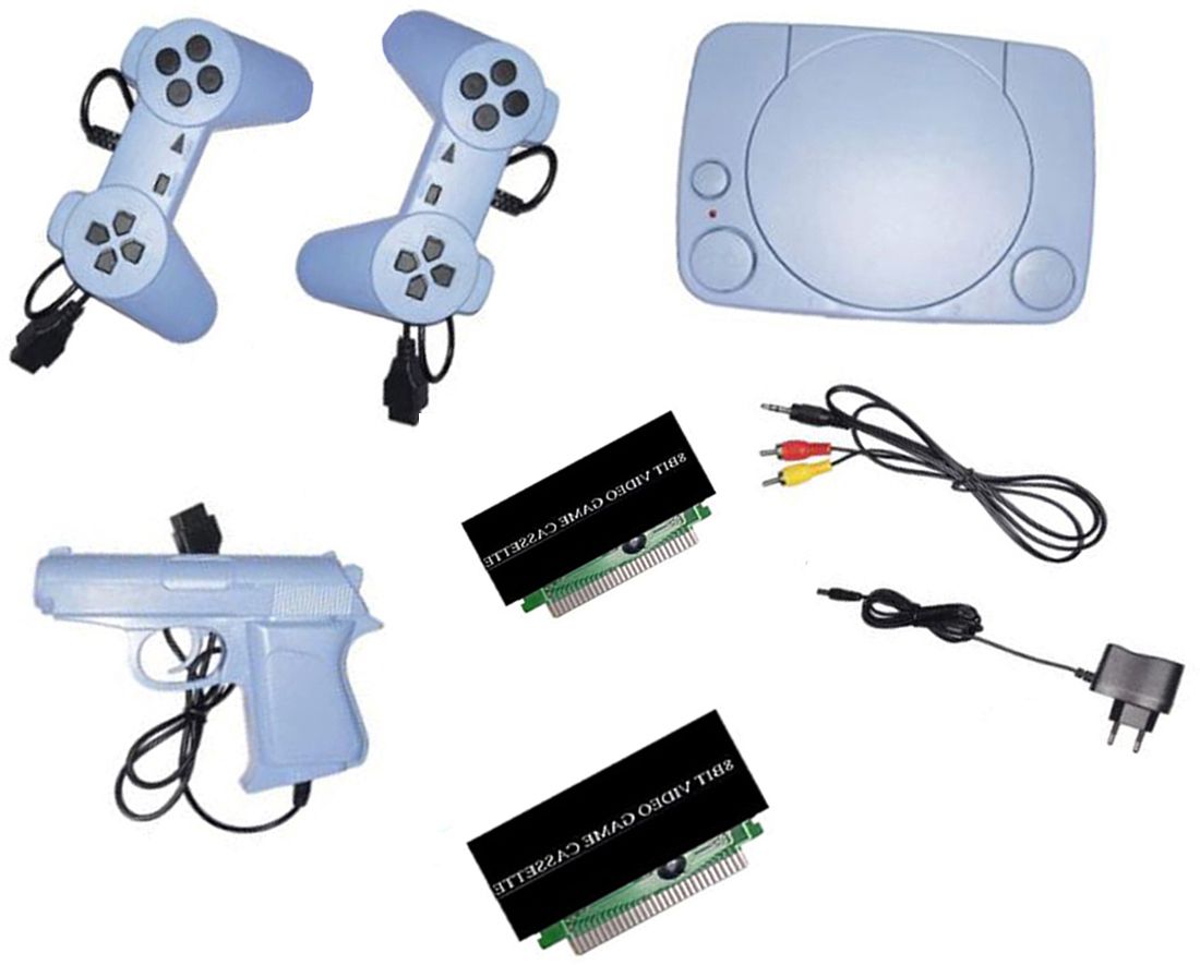 PTCMart 87 Classic TV Game Console Inbuilt Game Contra, Super Mario Bros with 2 Cassette NA GB with Contra, Super Mario Bros, F1 Race, Cricket Game-image-37