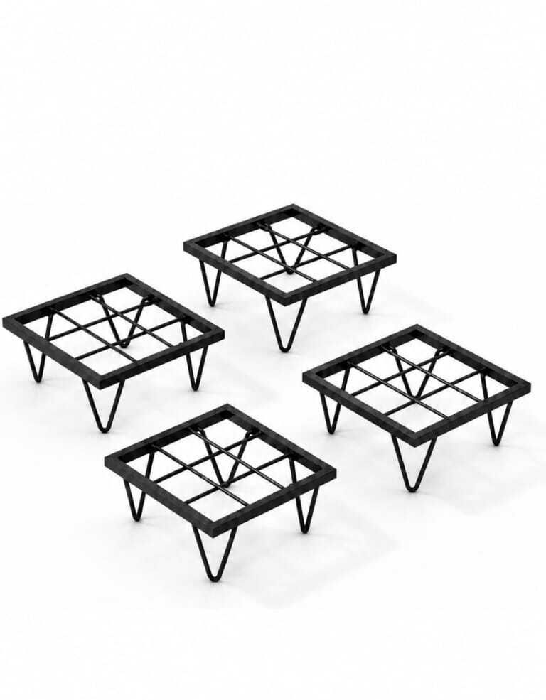 sm crafts Beautiful Planter Stand With powder Coated (Pack Of 4) Garden Gnome-picture-14