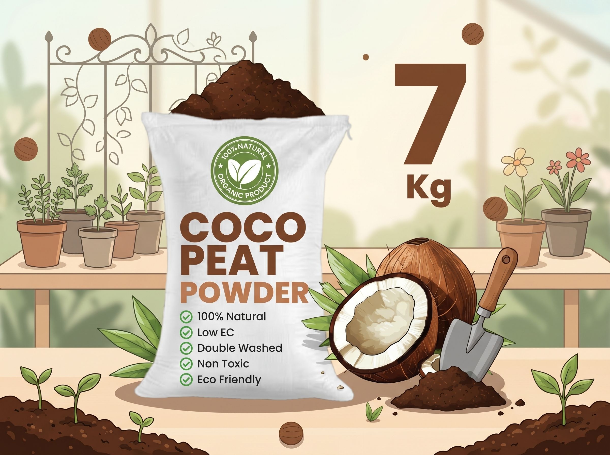 terrads cocopeat powder 7kg Garden Gnome-picture-38