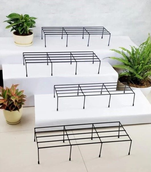 sm crafts Planter Stand With Powder Coated (Pack Of 4) Garden Gnome-picture-27