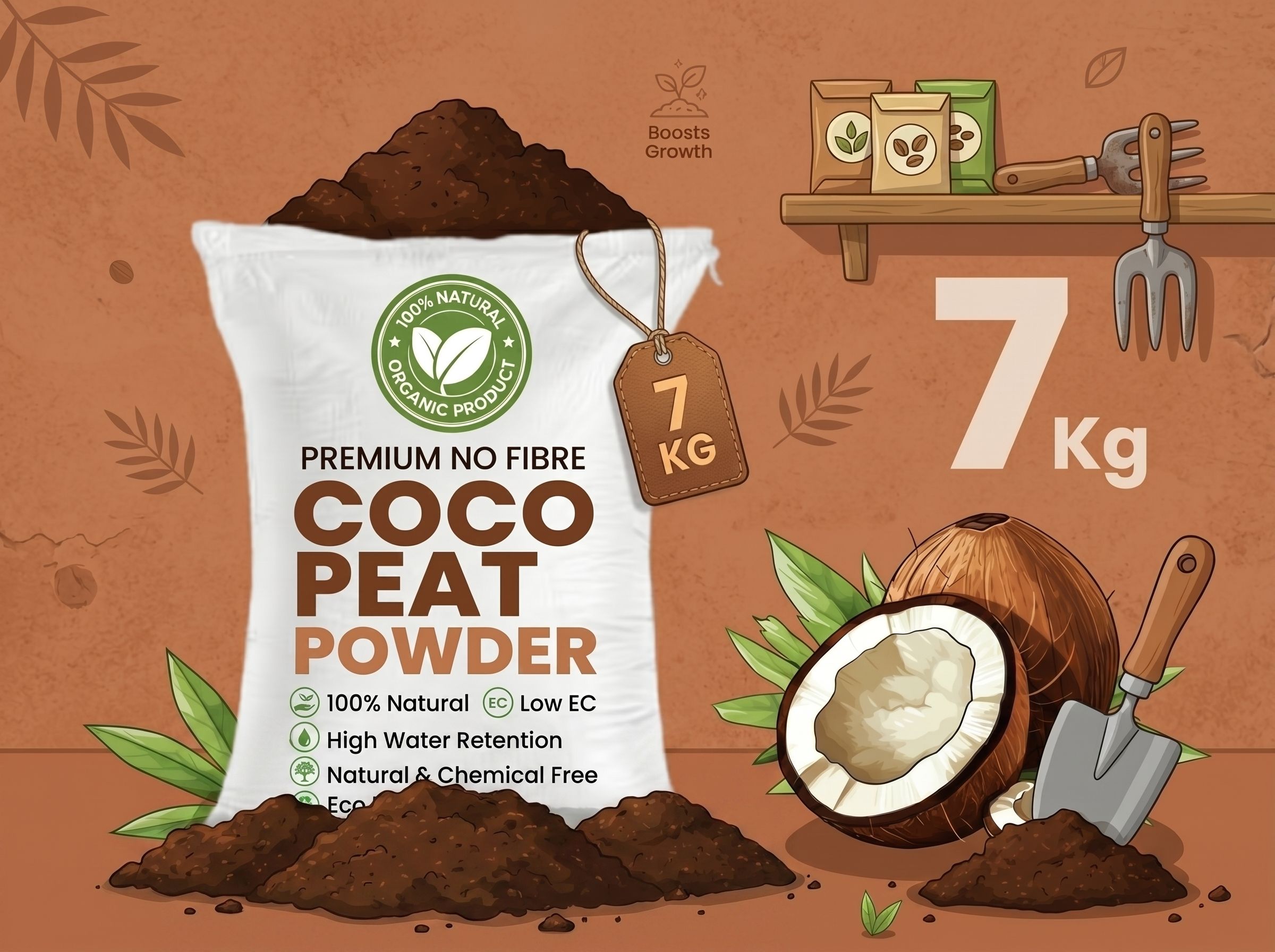 terrads cocopeat powder 7kg Garden Gnome-picture-11