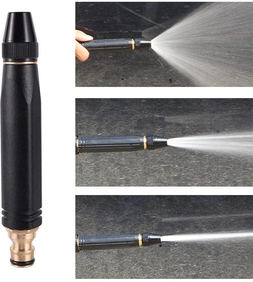 vaxillo High Pressure Brass Metal Washing Water Gun, Black High Pressure Nozzle Pipe 100 L Hose-end Sprayer-picture-36