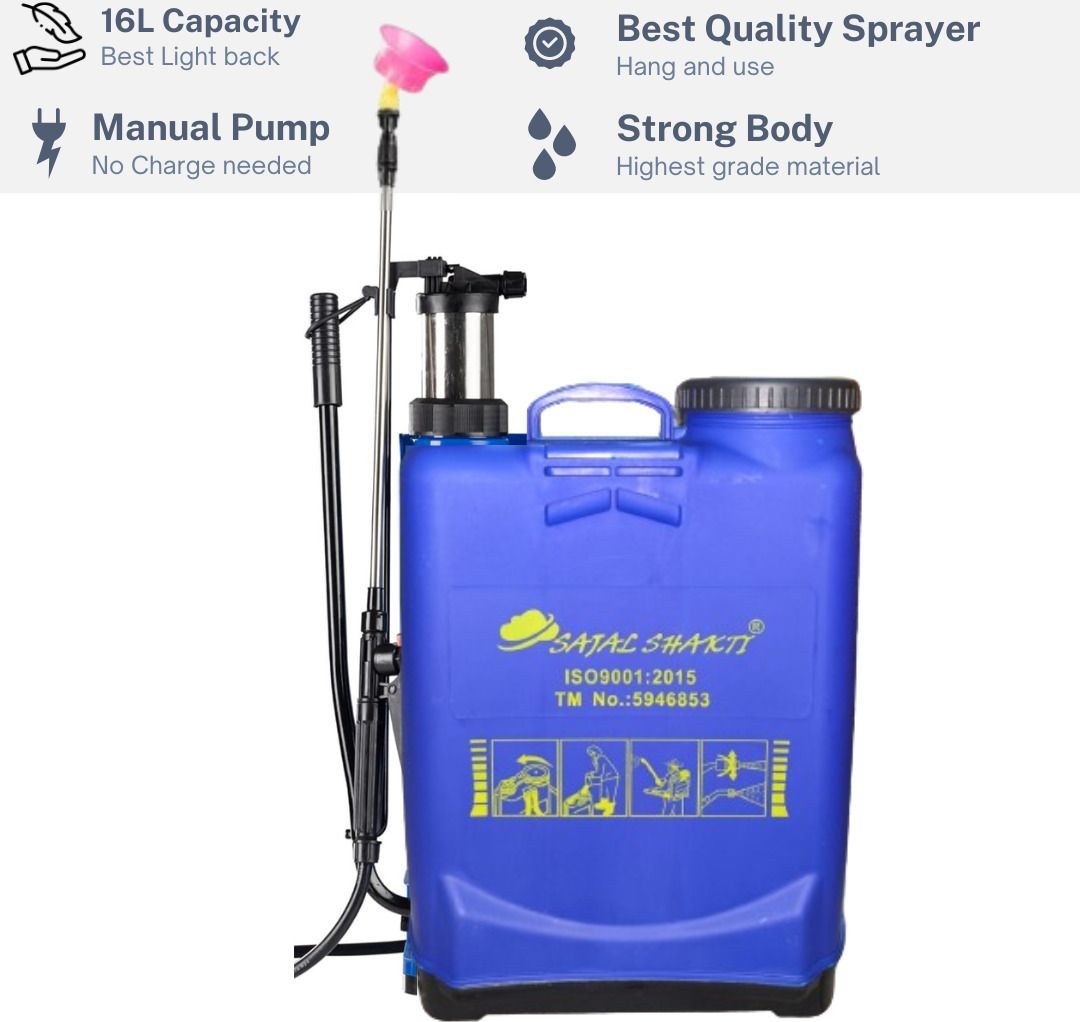 agrogold MANUAL SPRAY PUMP MACHINE 7 DAY WARRANTY AGRICULTURAL KNAPSACK GARDEN SPRAYER 35 16 L Backpack Sprayer-picture-17