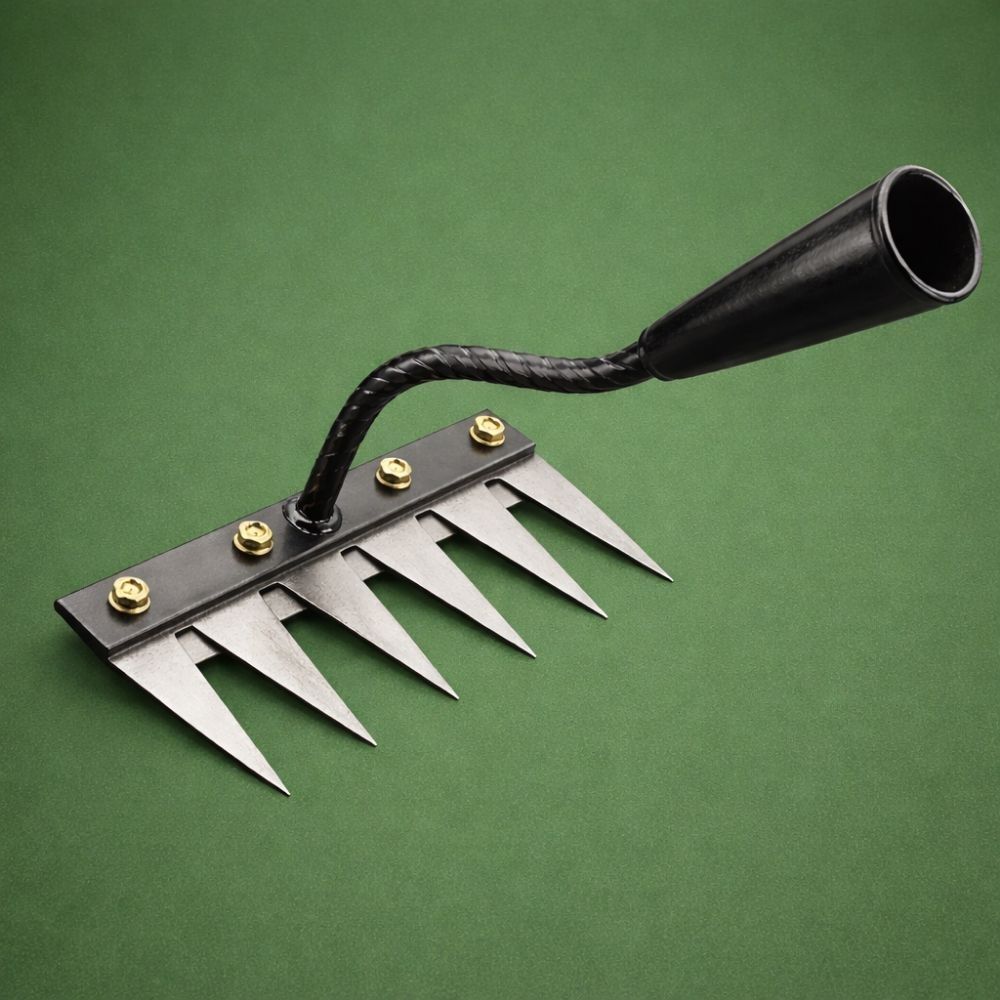 6 Teeth Hand Cultivator / Rake Garden Tool Kit-image-4