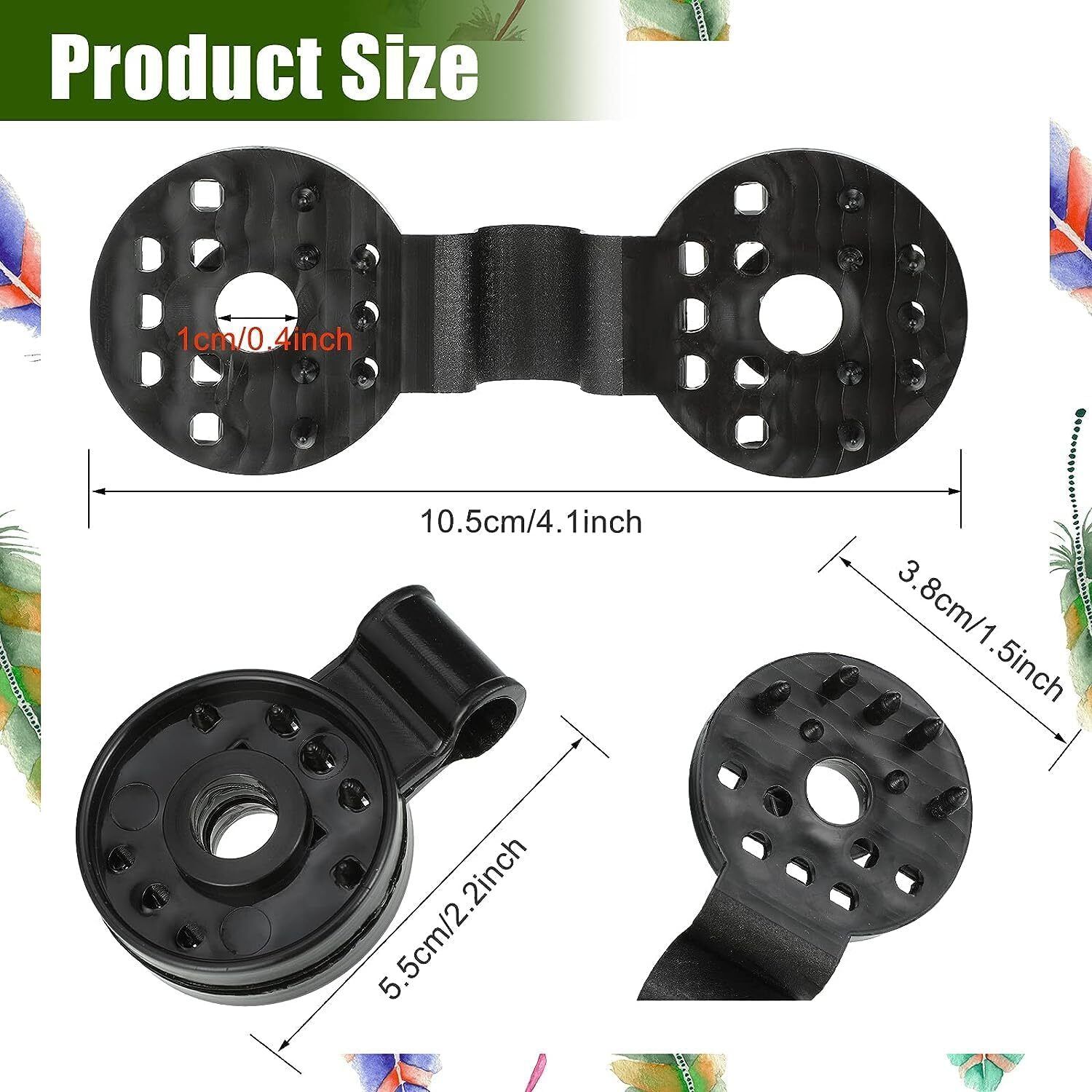 nimyank Shade Net Clips 40, Green Net, Heavy Duty Plastic Net Gripper Clips NI157 Garden Tool Kit-picture-38