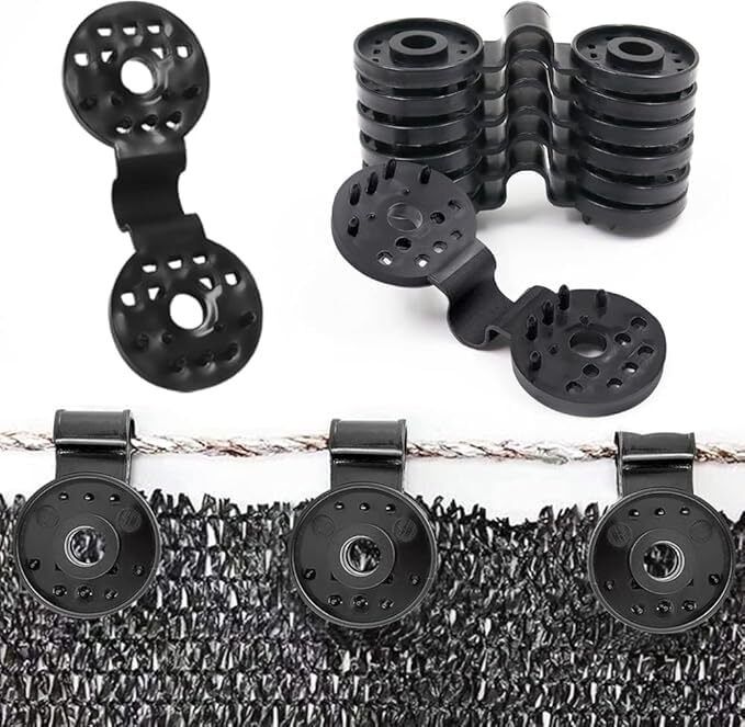 wairit Net Clips 30 Shade for Green Net | Heavy Duty Plastic Net Gripper Clips W161 Garden Tool Kit-picture-43