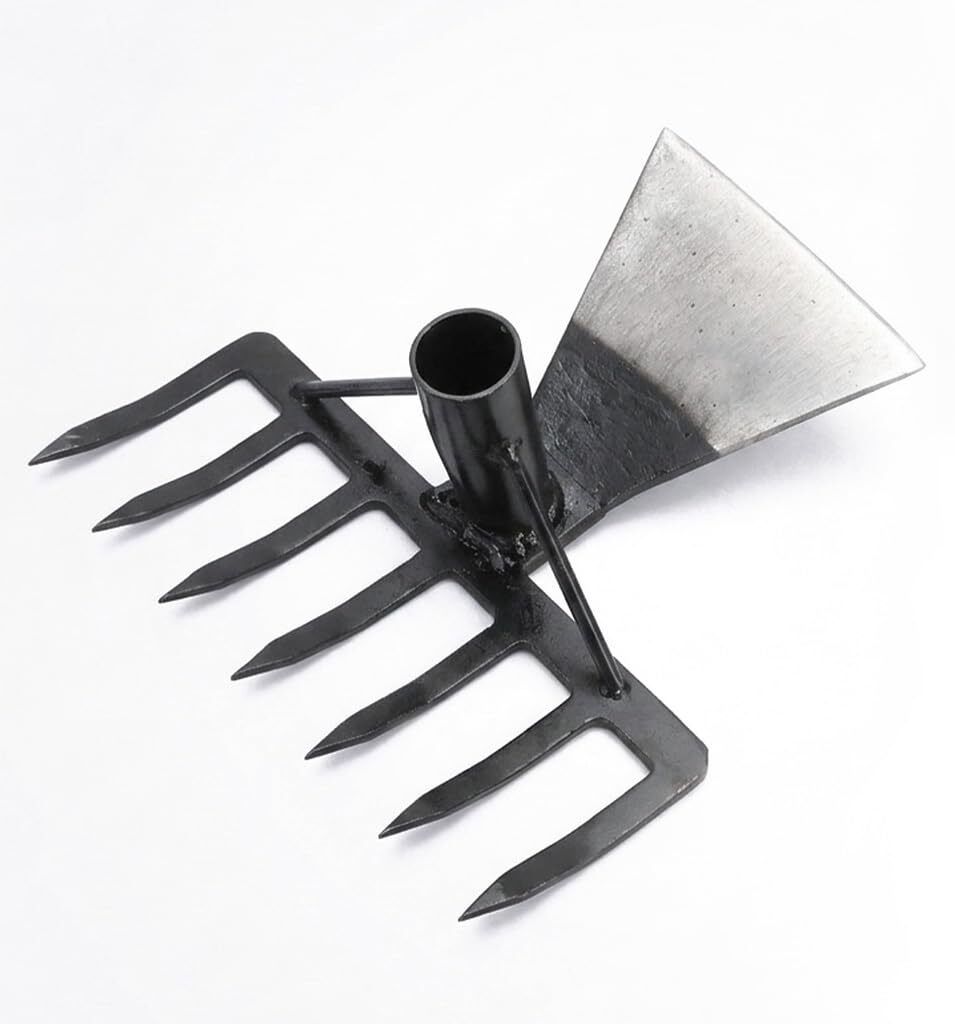 ortiza 2 in1 Garden Hoe and Rake Tool Head Garden Tool Kit-picture-13