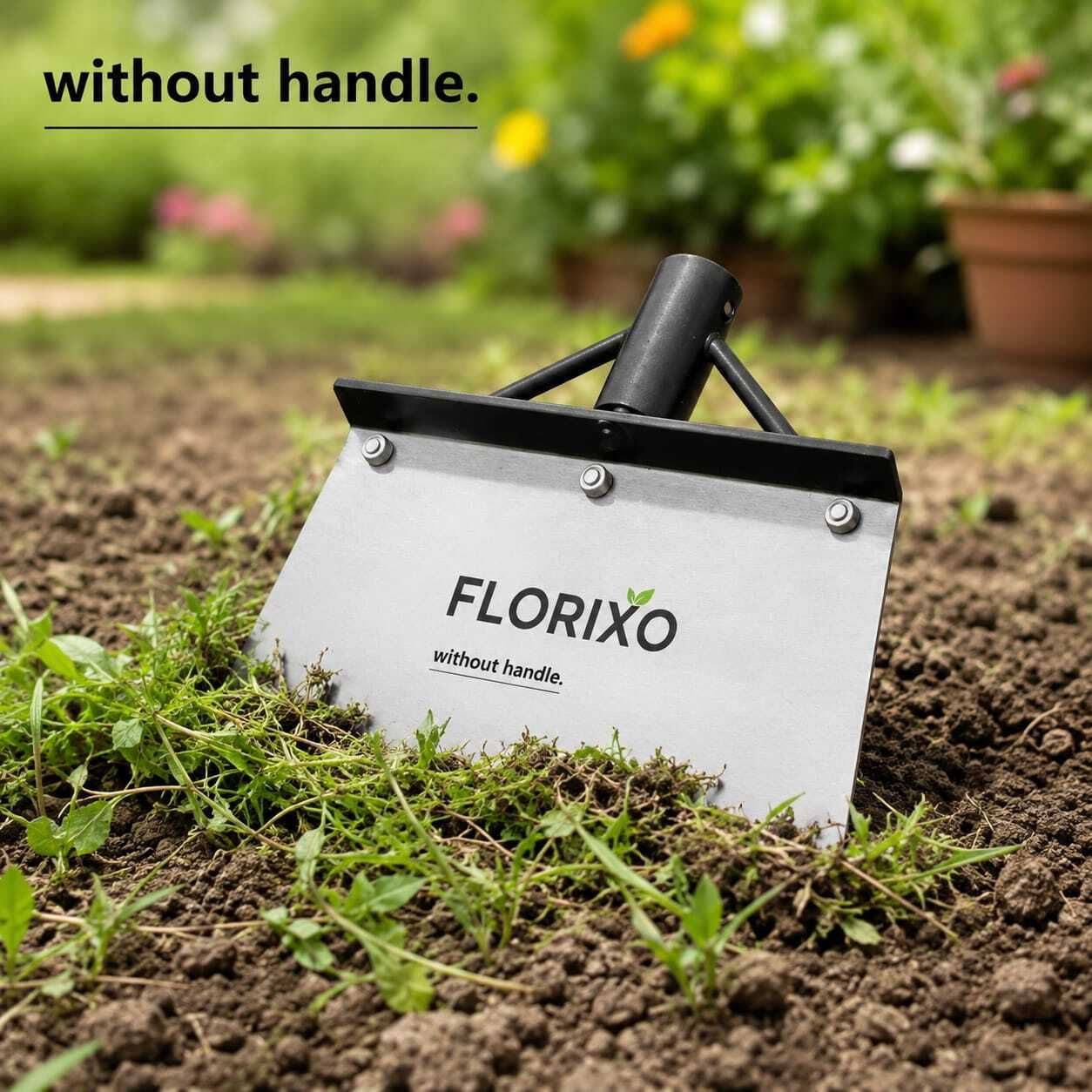 florixo stainless steel garden weeding blade for weed removal, garden tool kit