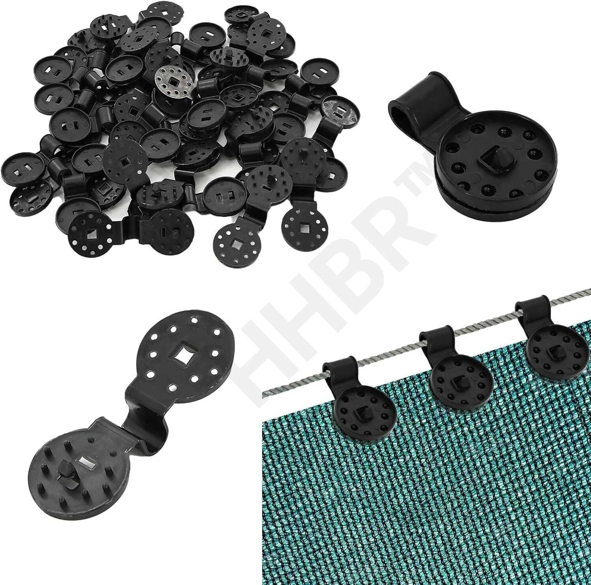 Nylon Heavy Duty Shade Netting Fixing Clips Sunshade Net Clips Garden Tool Kit-image-17