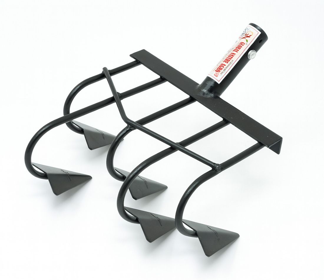 Heavy Duty 5-Tine Agriculture Manual Cultivator -9 Inch Garden Tool Kit