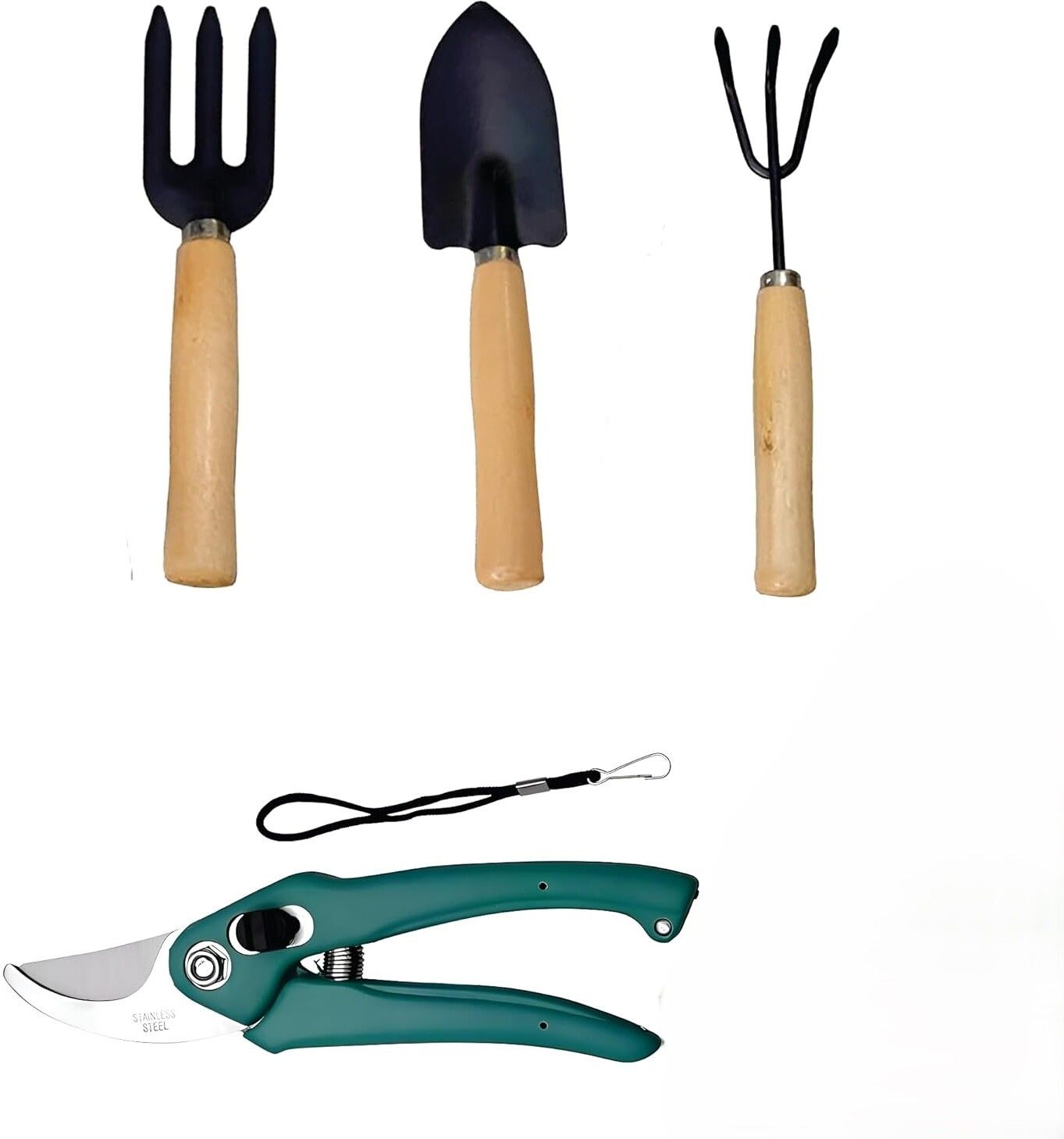 3PCS Wooden Handle Cultivator Garden Tool Kit Garden Tool Kit-image-10