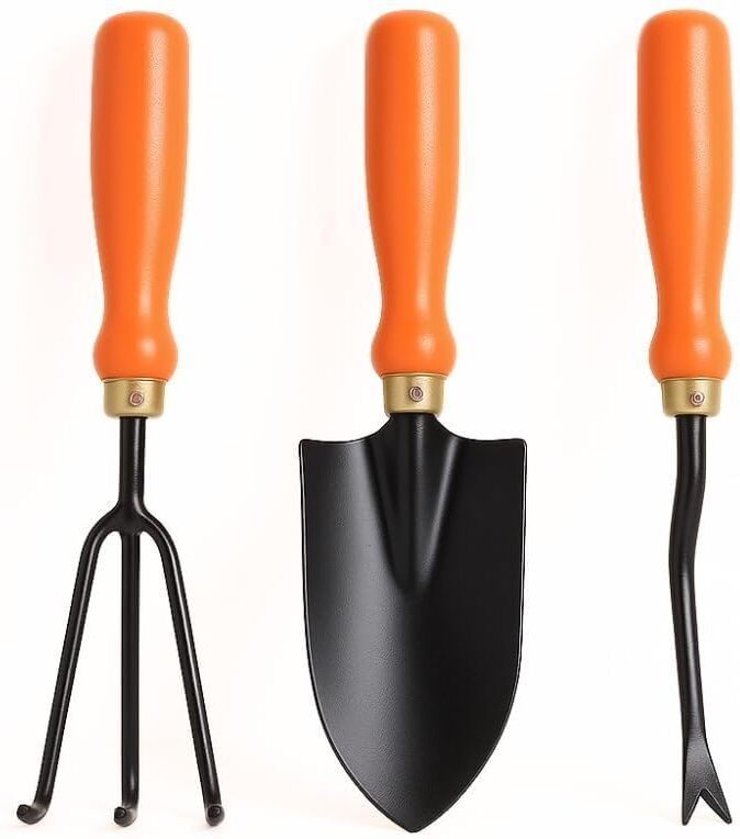 3-Piece Garden Tool Set with Trowel, Cultivator & Weeder for Home Gardening Garden Tool Kit-image-24