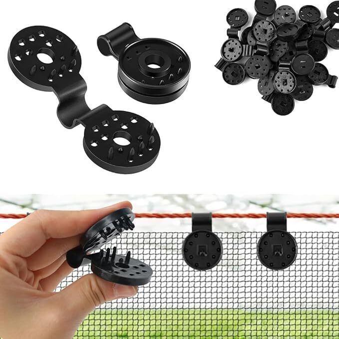 Shade Net Clips 40, Green Net, Heavy Duty Plastic Net Gripper Clips p130 Garden Tool Kit-image-13