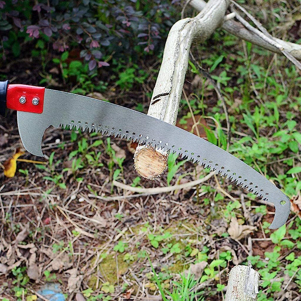 nurior Hand Saw, Pruning Saw Pruning Saw with pole fixing slot Curved Blade 2 in 1 Pole Saw & Hand Pruning Saw , Tree Cutting Saw ,Wood Cutter Tool Chain Saw Pruner-picture-13