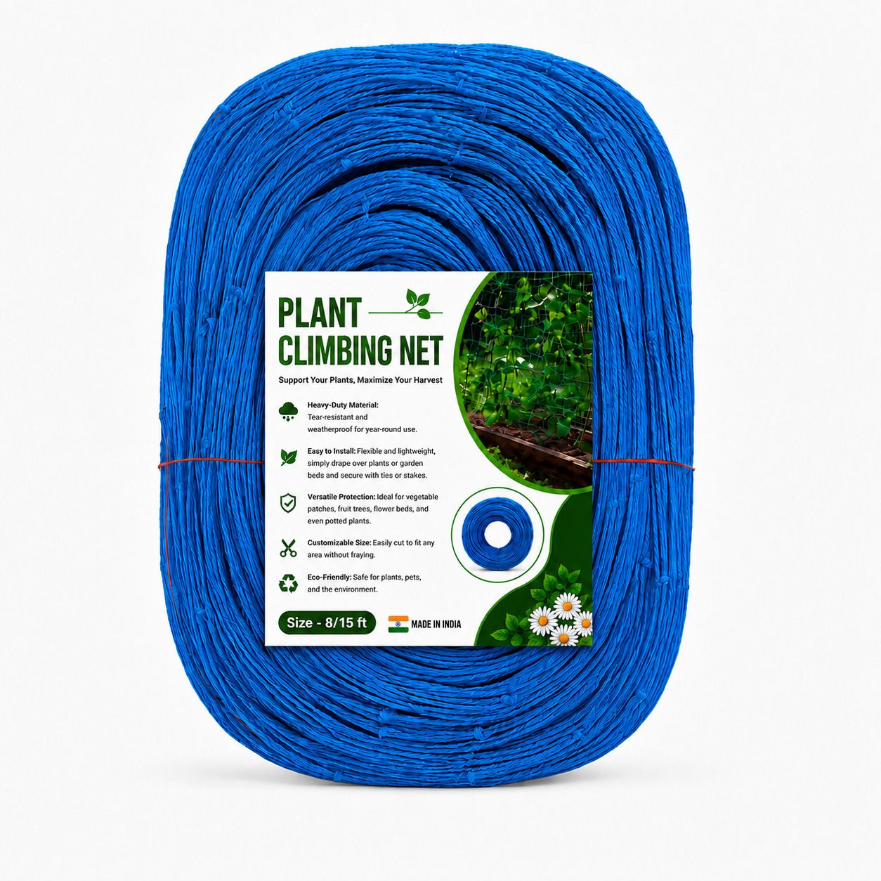 Heavy-Duty Plant Climbing Net 8 x 15 Ft for Creepers & Vegetable Support Garden Tool Kit-image-18