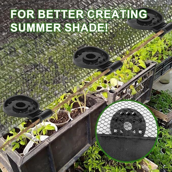 Heavy Duty Lock Grip/Plastic Universal Clip for Fixing Sunshade/Shade Cloth W66 Garden Tool Kit-image-47