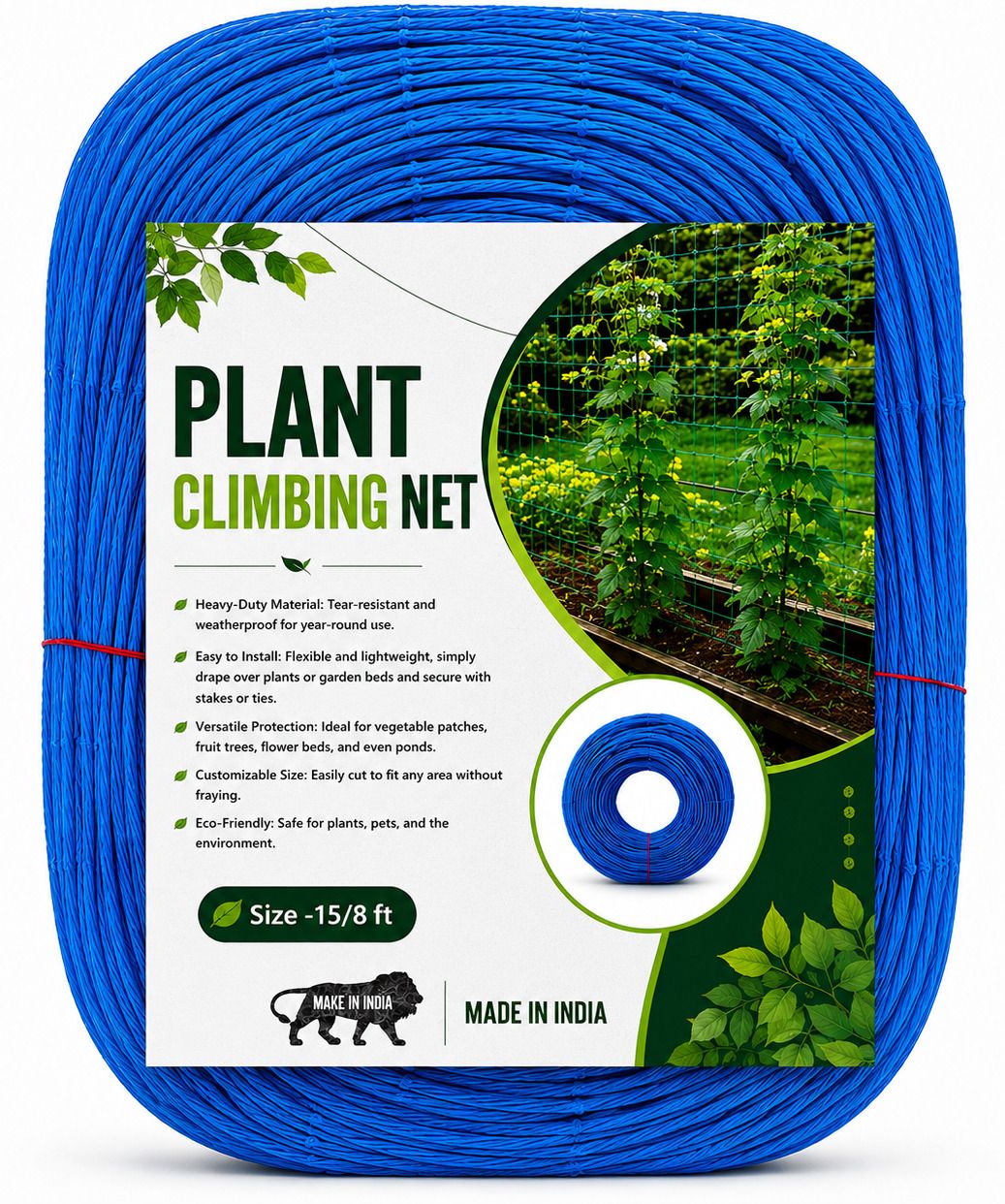 Heavy Duty Plant Climbing Net & 8Ft x 15Ft Gardening Net Garden Tool Kit Garden Tool Kit-image-16