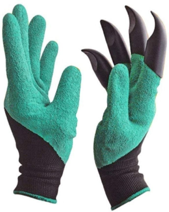 Garden Claw Gloves with ABS Plastic Fingertips on Right Hand Gardening Shoulder Glove-image-21