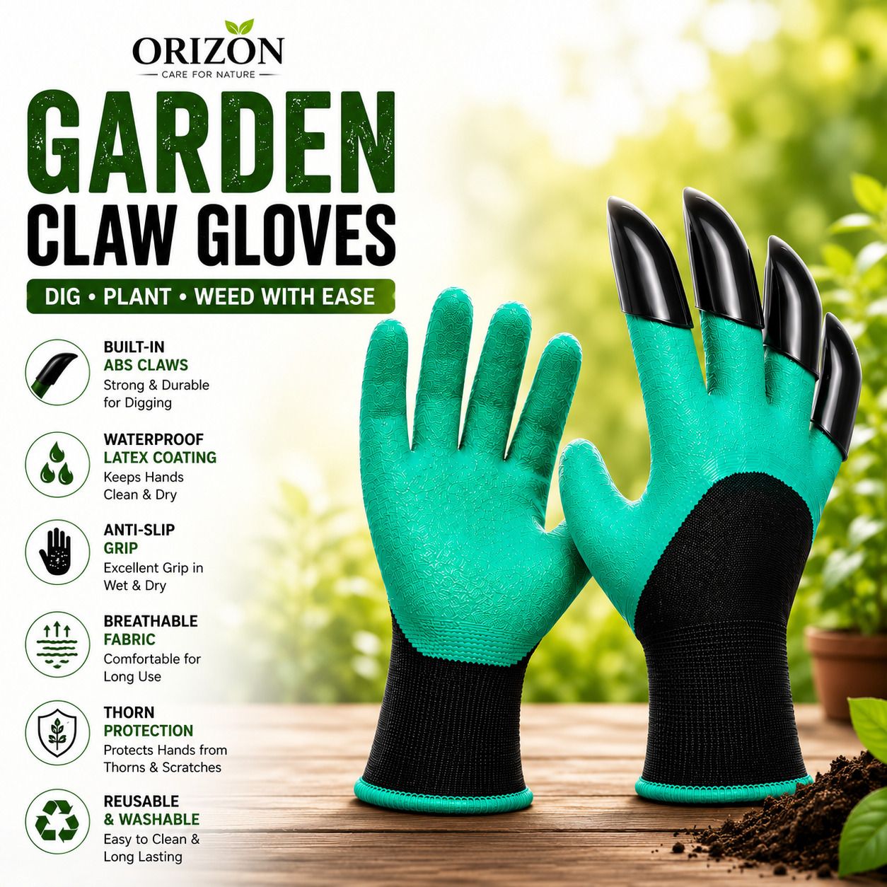 orizon OZ-GCG-001 Gardening Shoulder Glove-picture-1