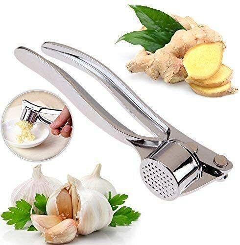 Premium Garlic Press with Soft Easy-Squeeze Ergonomic Handle, Sturdy Design Extracts More Garlic Paste Per Clove, Garlic Crusher for Nuts & Seeds, Professional Garlic Mincer & Ginger Press Garlic Press-image-27