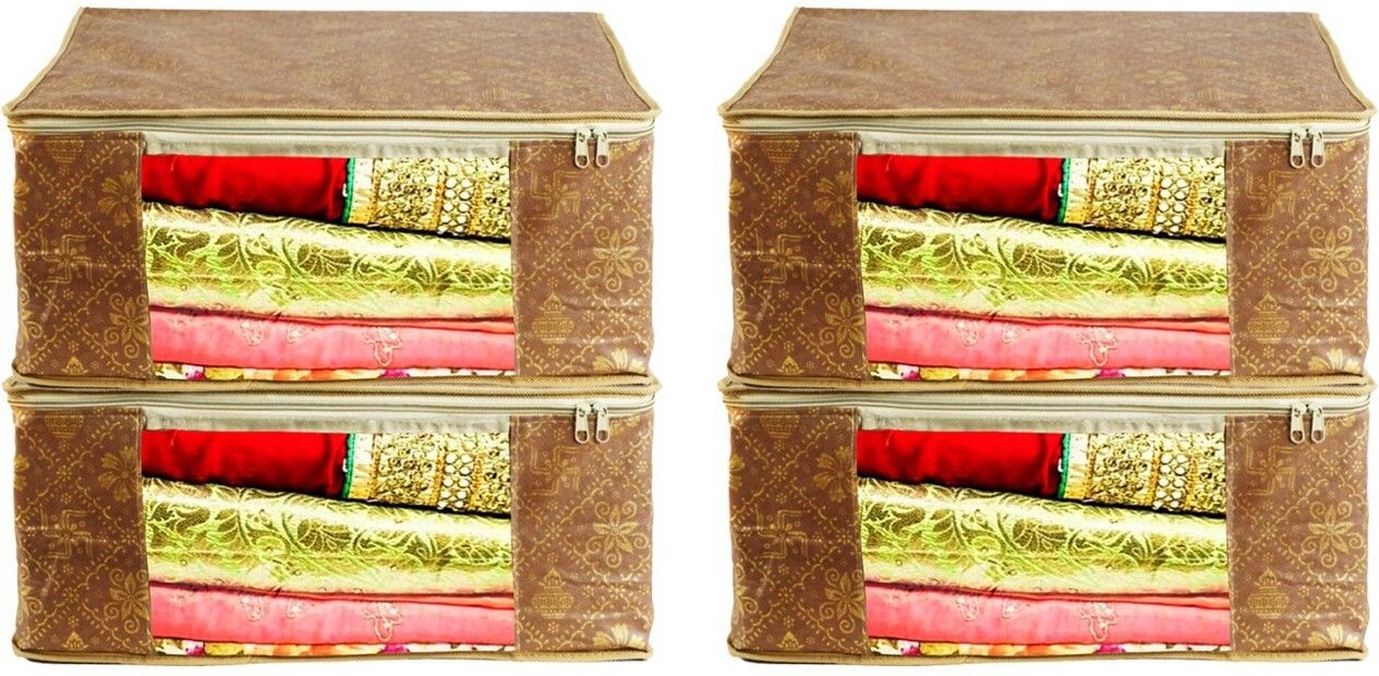 ANNORA INTERNATIONAL Saree Cover / Saree Bag Non Woven Saree Cove Best Stitching and High Quality Cotton Laundry Bag-picture-10