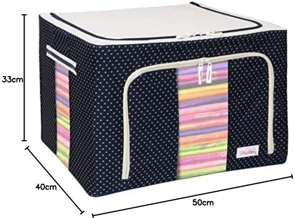 prakhar Foldable Storage Box | BL1A1 | 66 Liter | Carry Handles Polyester Laundry Bag-picture-30