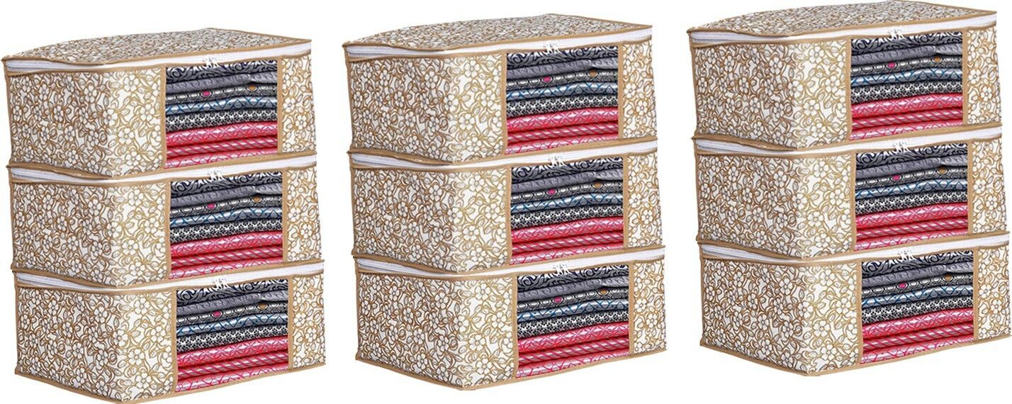 Champaran Industries Non Woven Cloth Storage Organizer/Wardrobe Organizer Cotton Laundry Bag-image-32