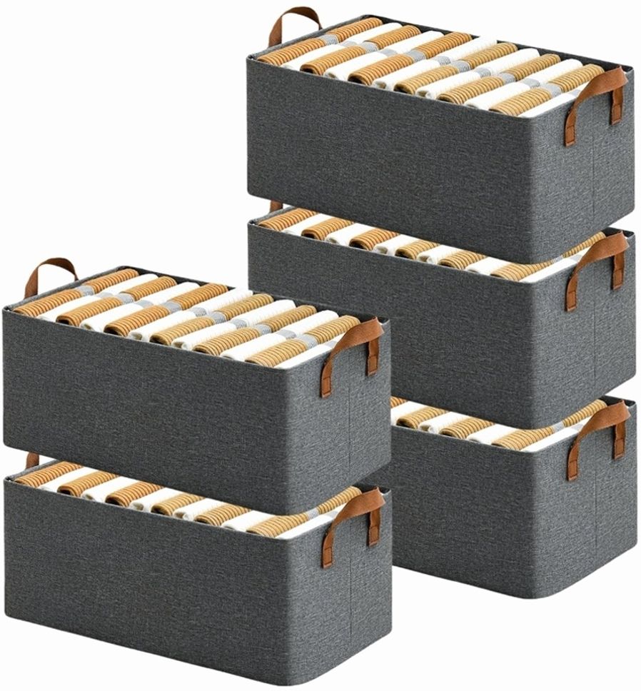 VRTREND Prospect Fabric Laundry Basket with Handles Polyester Laundry Bag-image-46