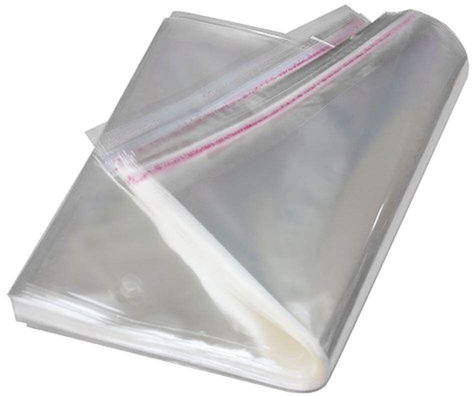 leopack Transparent BOPP Poly Bags 10x14 Inch Self Adhesive Garment Pack of 50 Security Bag-picture-12