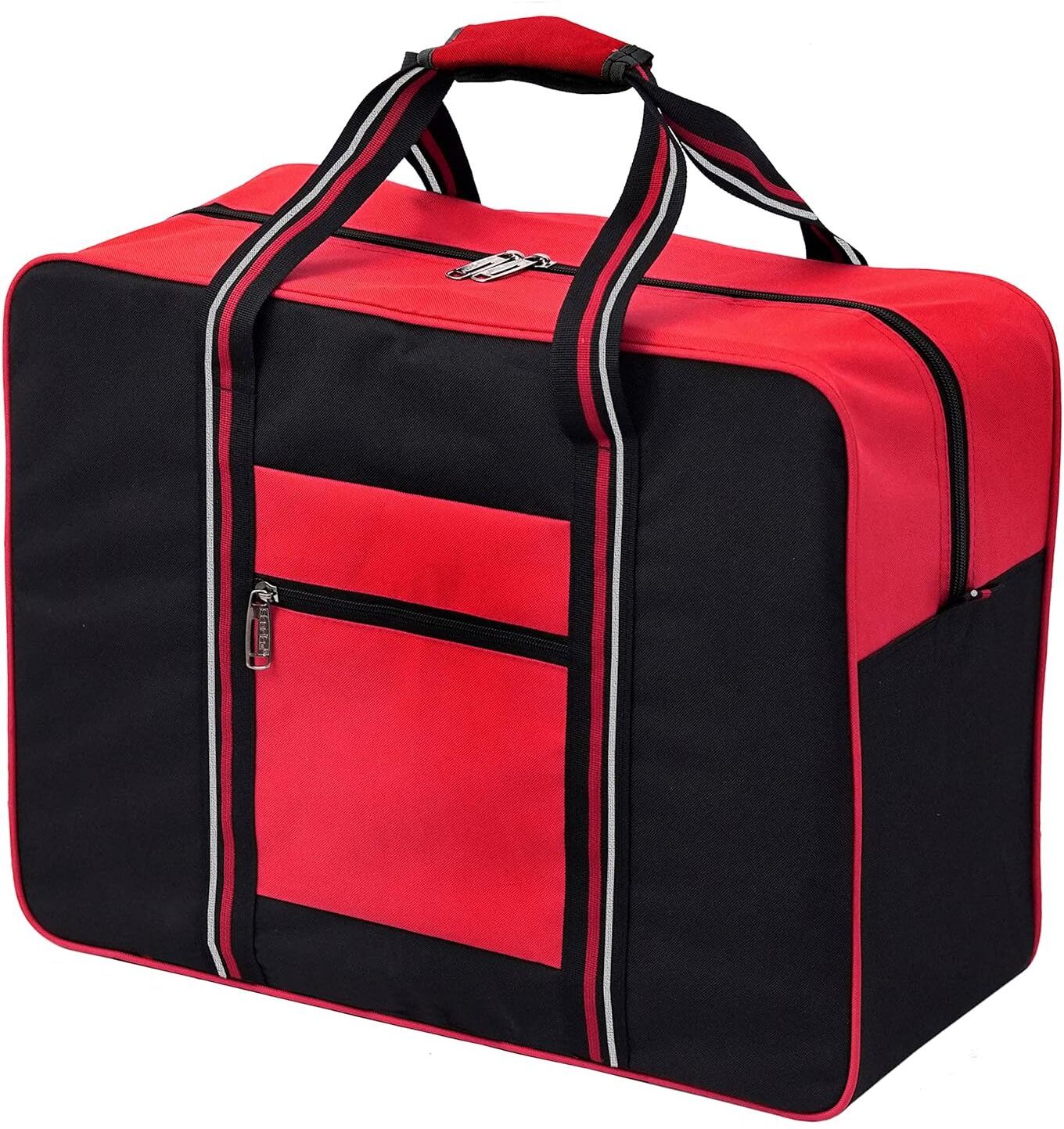 42 L Hand Duffel Bag - Luggage Storage Handbag with Carry Handle - Black, Red - Large Capacity-image-49