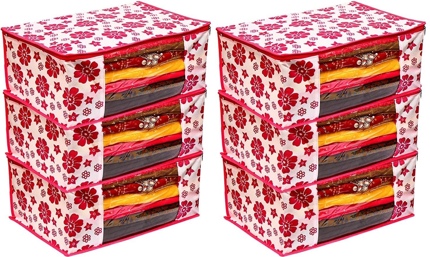 ANNORA INTERNATIONAL Cloth Safety Bag for Sarees,Lahanga,Cloths,Suits,Pants Shirt Cotton Laundry Bag-picture-26