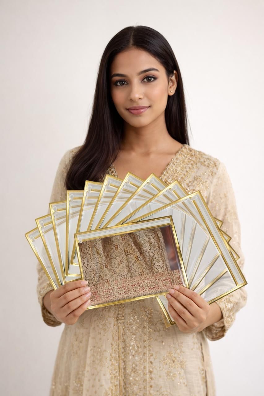 PRIMERION Non-woven Saree Bags, Transparent Saree Covers With Zip-P-123 Polyester Laundry Bag-picture-27