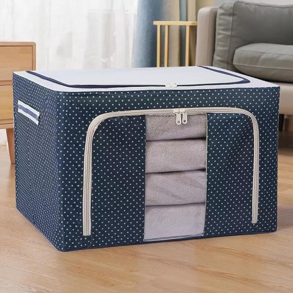 prakhar Foldable Storage Box | BL1P1 | 66 Liter | Bedding bag Polyester Laundry Bag-picture-25