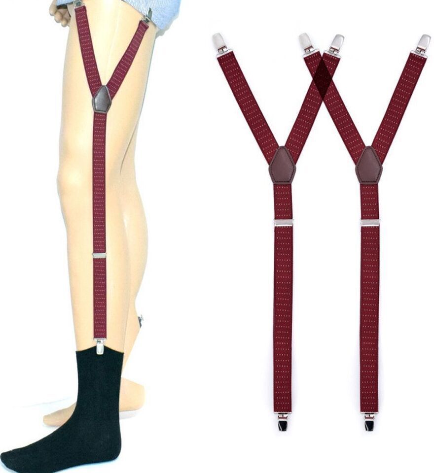 AirMount ™ Elastic Locking Clamps Dot Y-Shape Adjustable Military Shirt Stays Garter-image-38