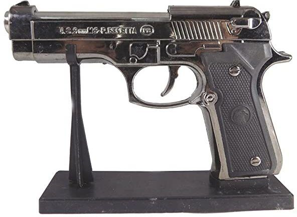 adorrobella BLACK Refillable Windproof Cigaratte Lighter 9MM GUN Pocket Lighter Pocket Lighter-picture-10