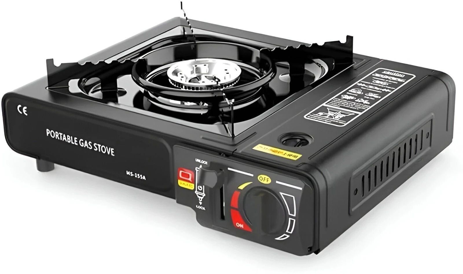 yogmaan Coleman Stainless Steel Camp Bistro Gas Stove - 2200W Portable Cooker Stainless Steel Manual Gas Stove-picture-0