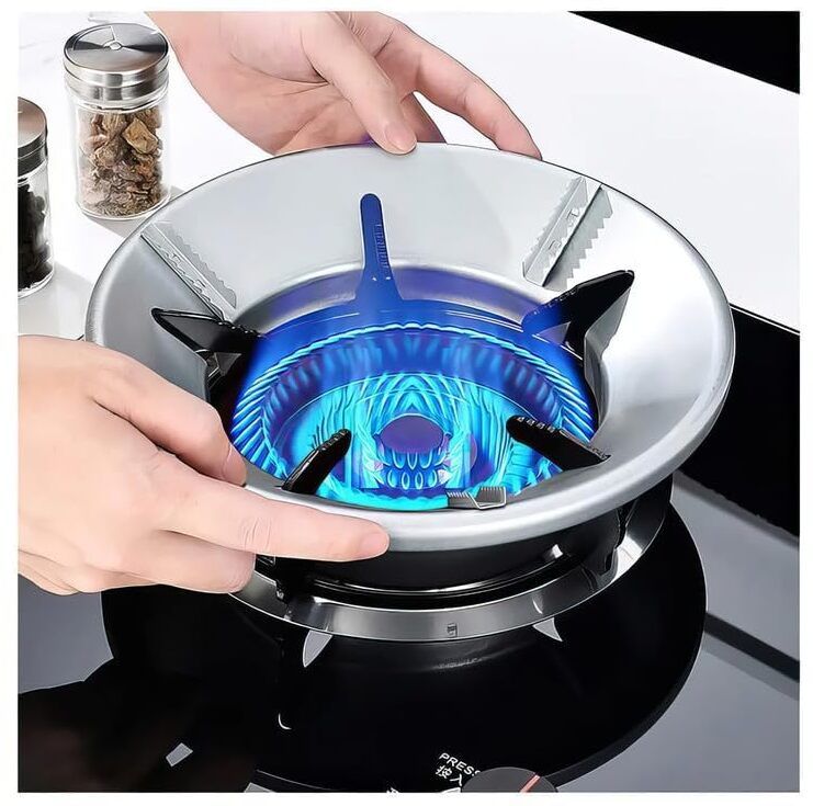 puhbrhy Gas Saver Burner Stand for Kitchen | Windproof, Anti Rust & Temp Resistant Aluminium Manual Gas Stove-picture-27