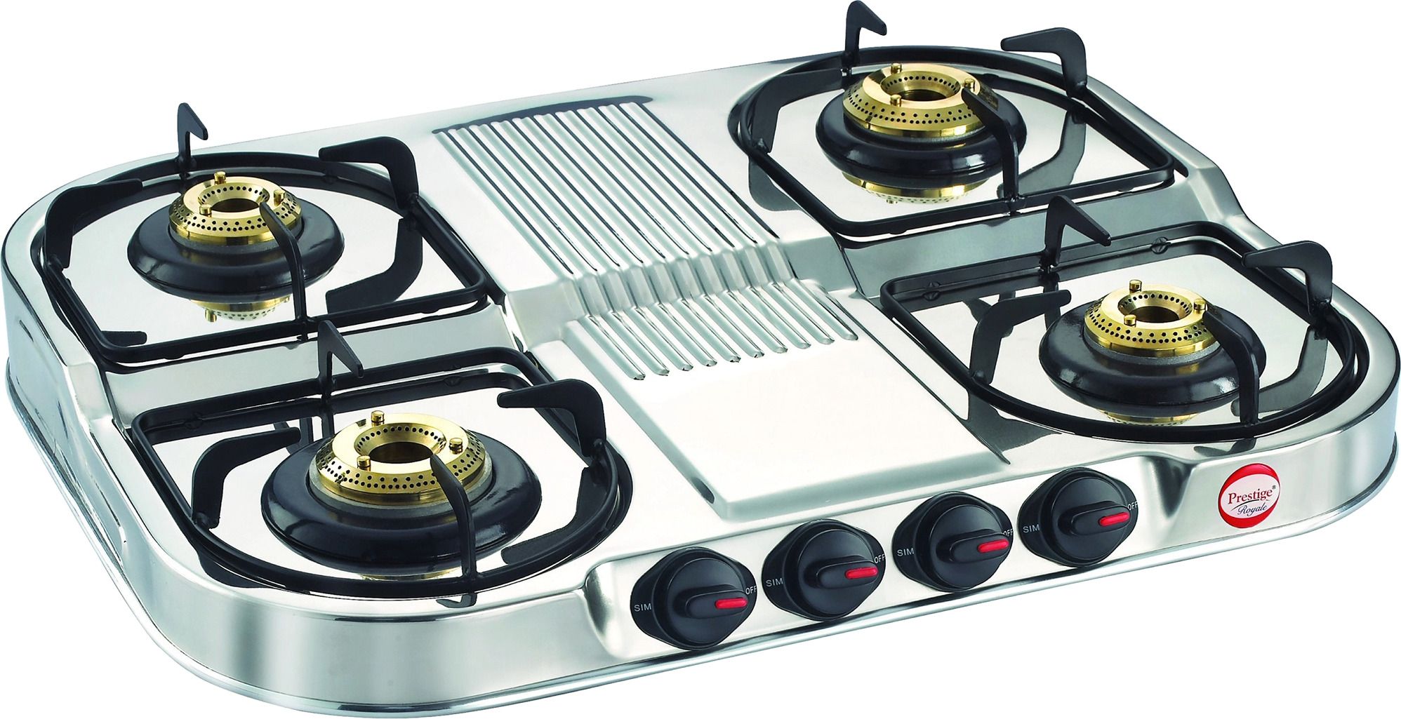 Royale DGS04 SS | Duplex | 4 Super Efficient Brass Burner | ISI Certified | Stainless Steel Manual Gas Stove-image-24