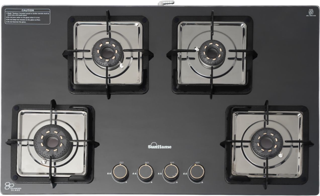 4 Burner Auto-Ignition Hobtop with Sabaf Valve,Forged Burners,Toughened Glass Automatic Hob-image-12