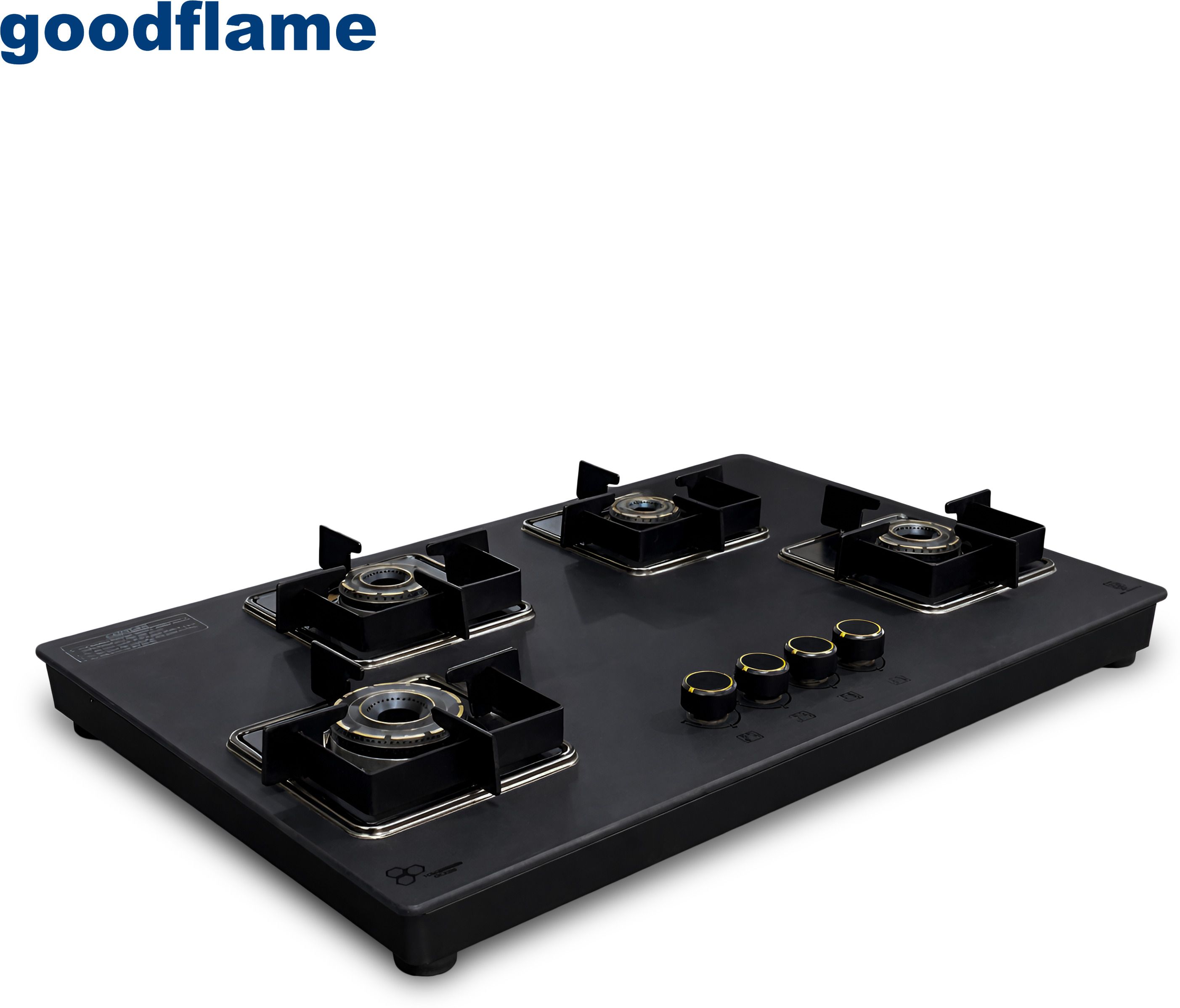 OBSIDIAN 4B Hobtop |8 mm Toughened Matte Glass |Dual Tone Brass Burners | Glass Automatic Hob-image-16