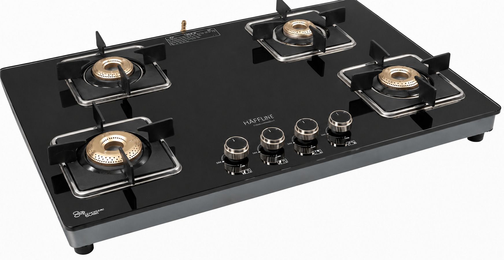 hafflin 4B Hob Top Studd 10MM Glass, Brass, Stainless Steel Manual Gas Stove-picture-14